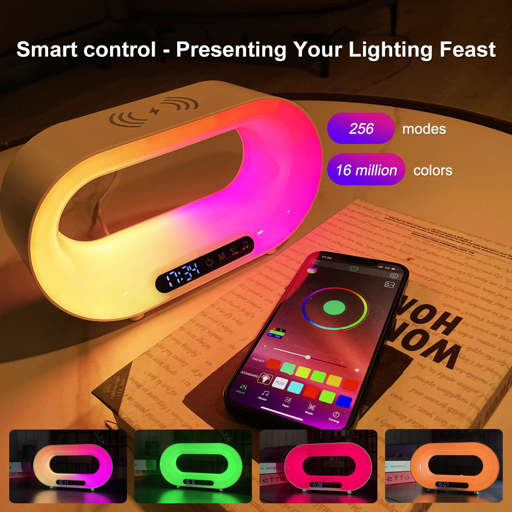 Multi-function 3 In 1 LED Night Light APP Control RGB Atmosphere Desk Lamp